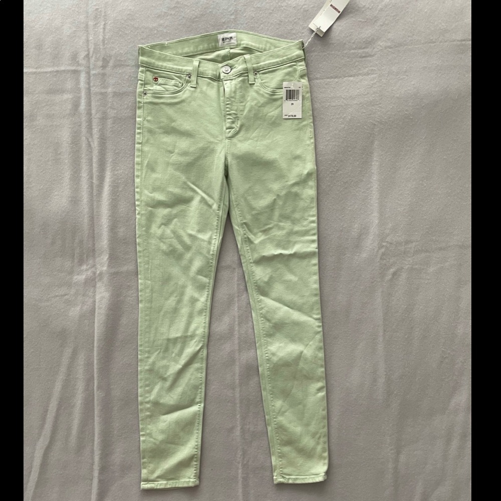 Light Green Hudson Skinny Jeans